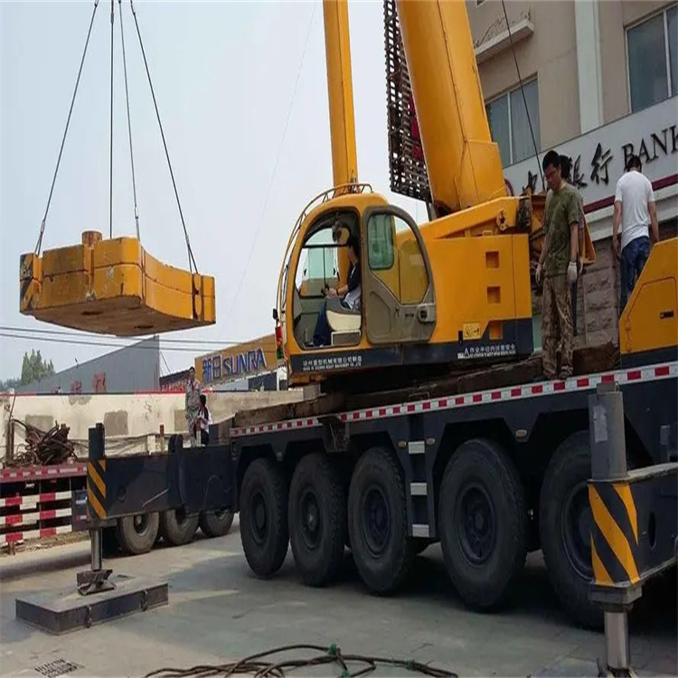 绥宁当地吊车出租|机器吊装|75吨|工厂搬迁服务